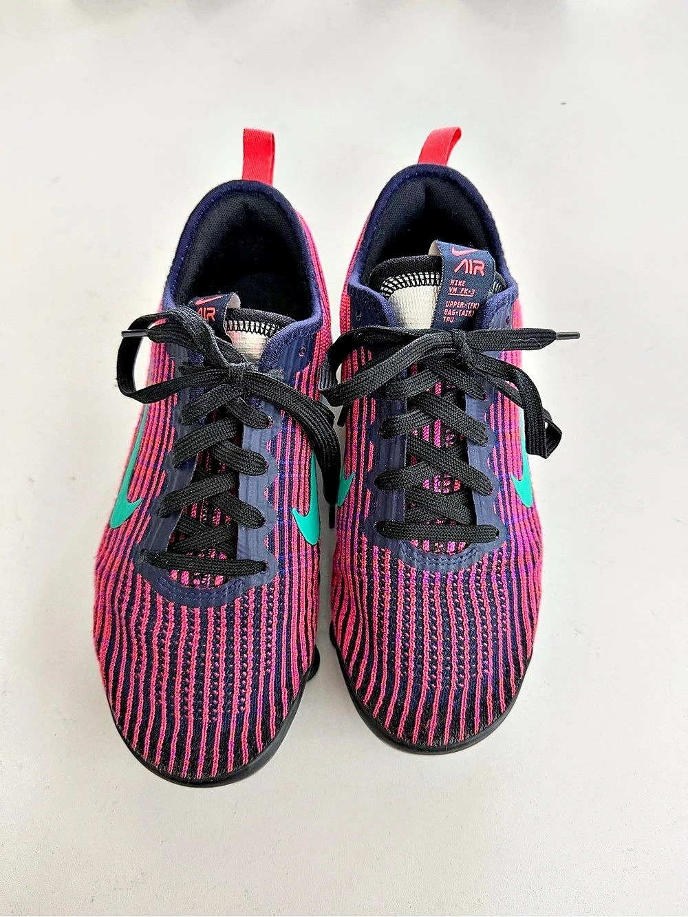 Nike Air VaporMax Flyknit 3 Black & Pink US 4.5Y